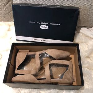 Dr scholls NEW w/ tags suede memory foam flats